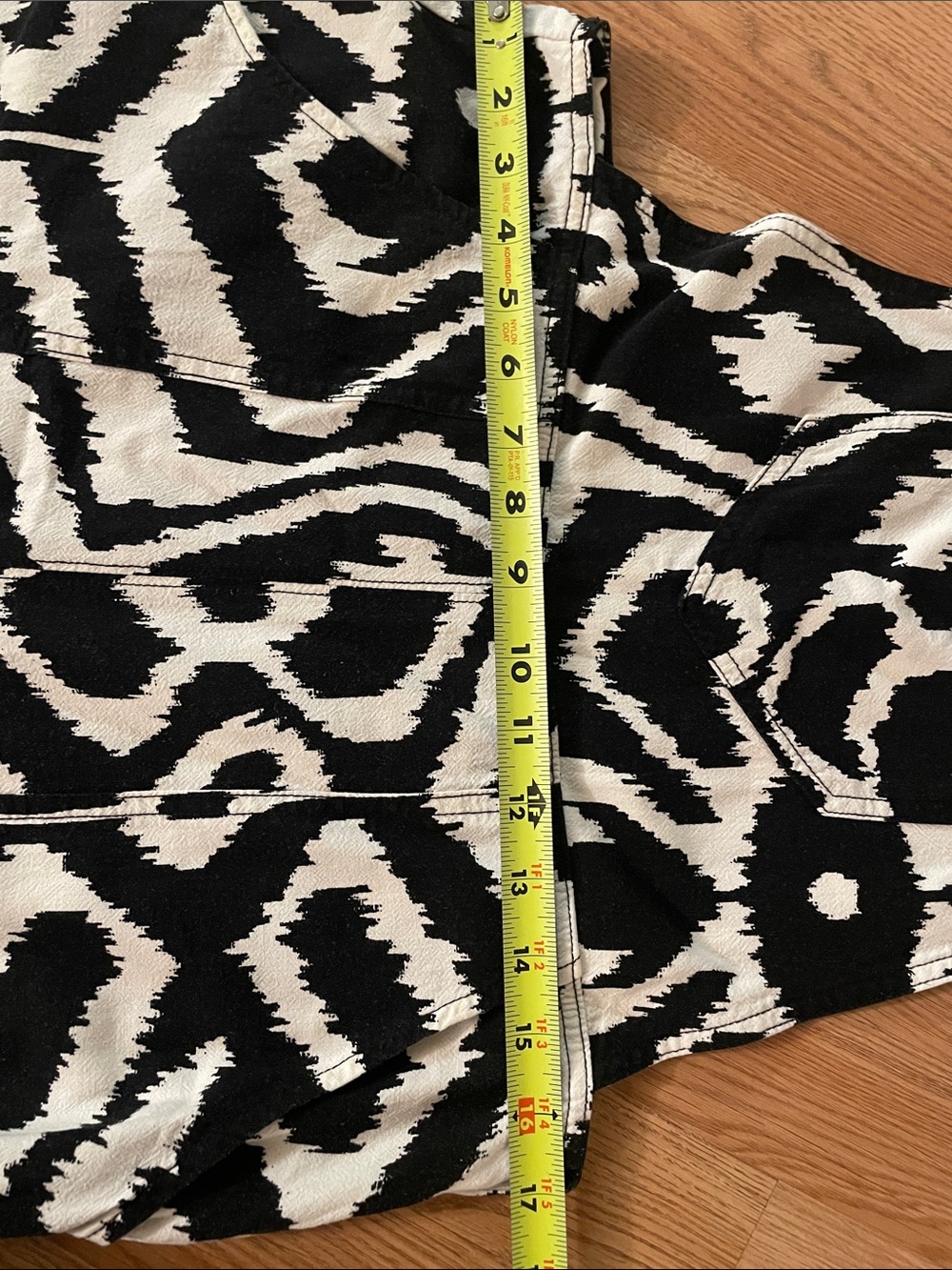 Anthropologie Constance Wide-Leg Overalls Black & White Size M - Picture 12 of 14